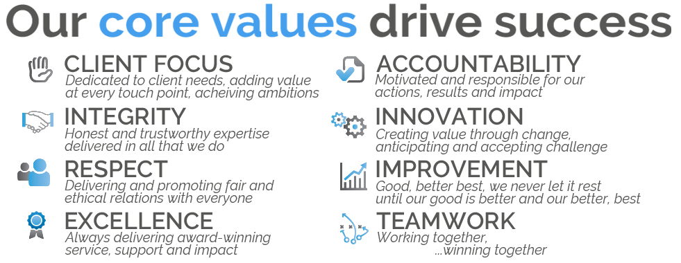 Our core values drive your success